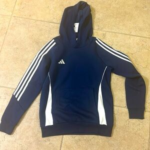 Navy blue addidas sweatshirt